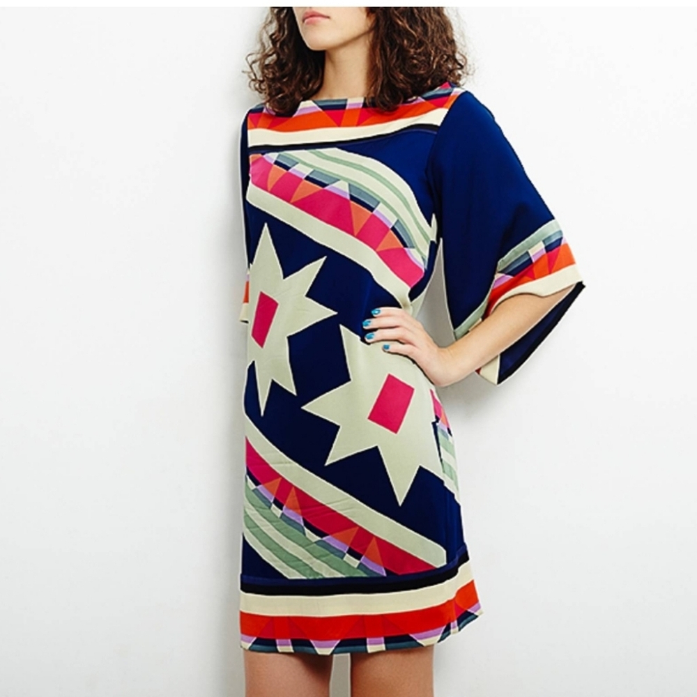 Diane von Furstenberg Silk Shift Dress Vintage